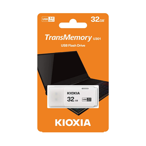 USB KIOXIA 32GB U301 USB 3.2 Gen 1 Trắng (LU301W032GG4) - Hàng chính hãng