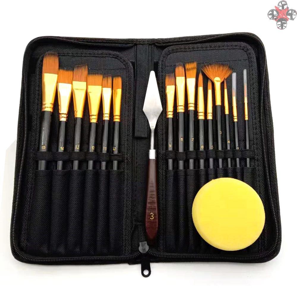 Set 17 Cọ Vẽ Tranh Sơn Dầu Chuyên Nghiệp