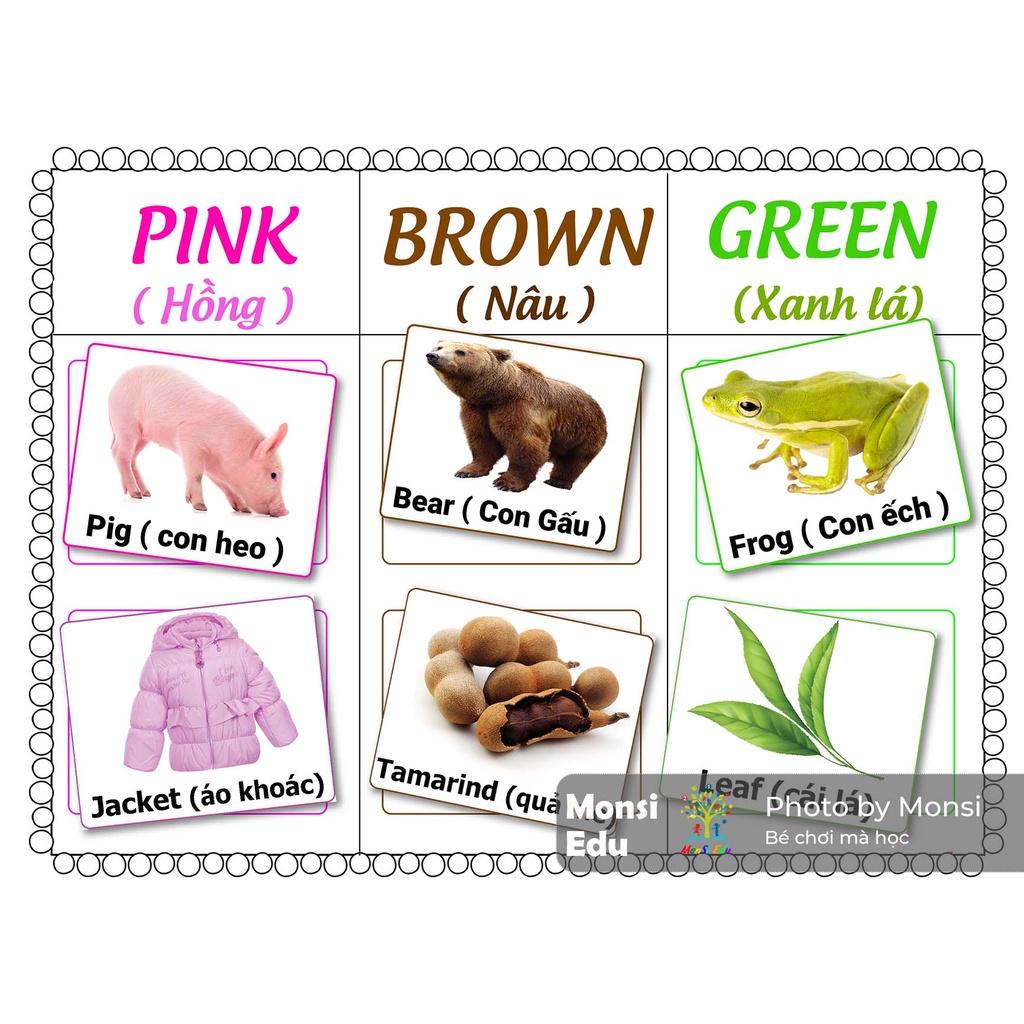 Học Liệu Dính Dán Màu Sắc &amp; Hình Học