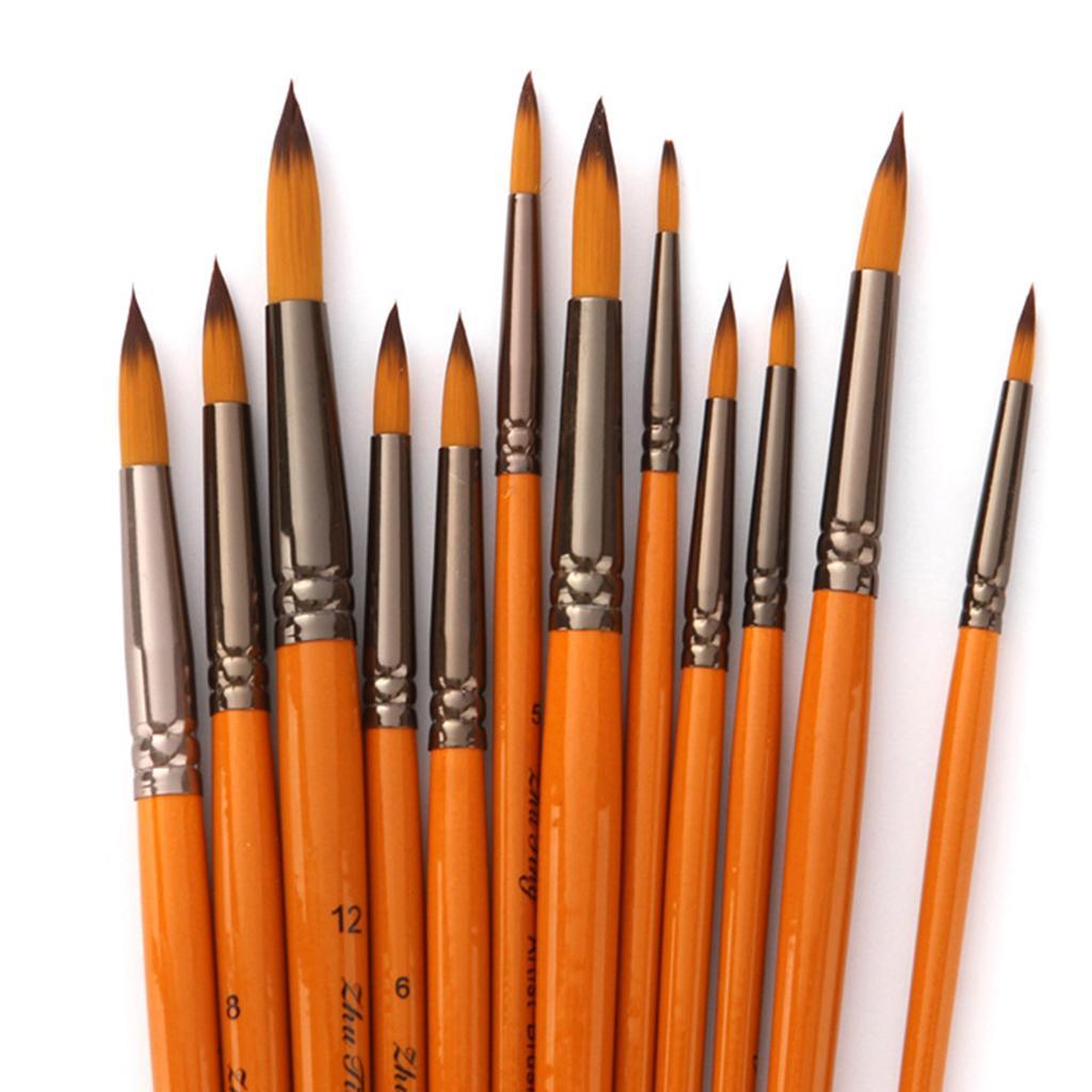 24pcs Artist Paint Brushes Set Art Painting Supplies Watercolor Oil Painting