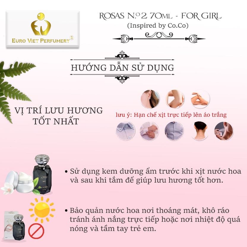 Nước hoa PERFUM DE ROSAS No.2 ( Chanel CoCo - Kiêu Sa)