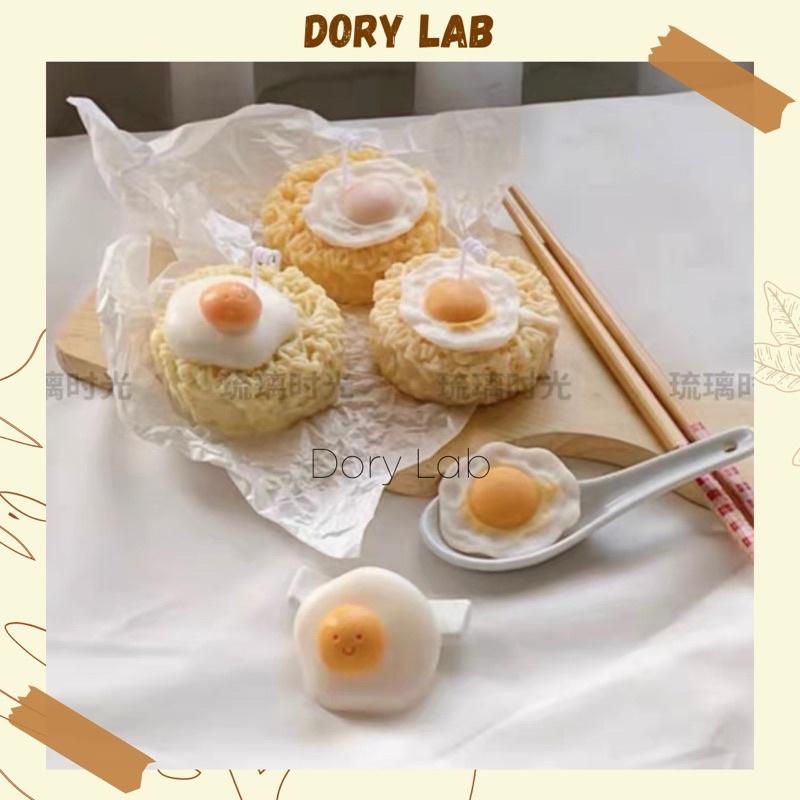 Nến Thơm Mì Gói Trứng Ổp La Mặt Cười Cute HandMade - Dory Lab