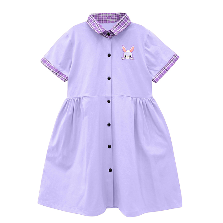 Váy Bé Gái Tay Ngắn Cổ Bẻ 14-38 kg MEEJENA 100% COTTON - 1883