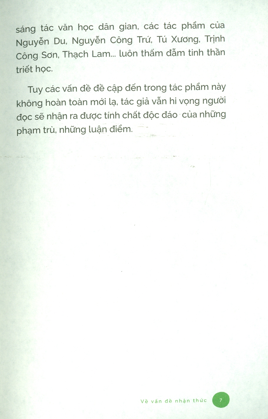 Triết Lí Về Con Người - Về Vấn Đề Nhận Thức