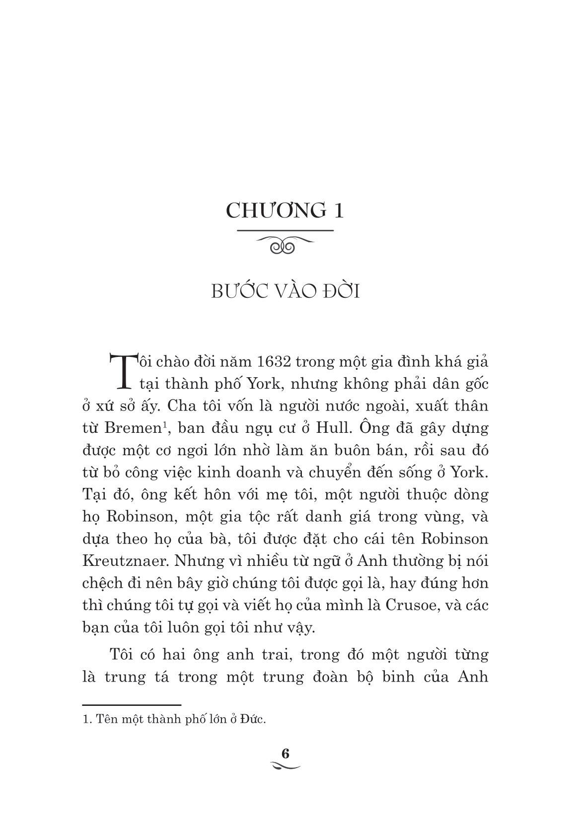 Bộ Sách Robinson Crusoe - Tập 1 + 2 (Bộ 2 Tập)