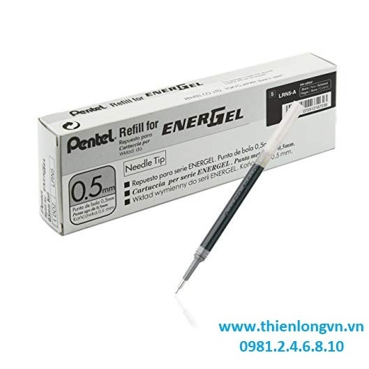 Hộp 12 Ruột bút nước energel Pentel LRN5 màu đen