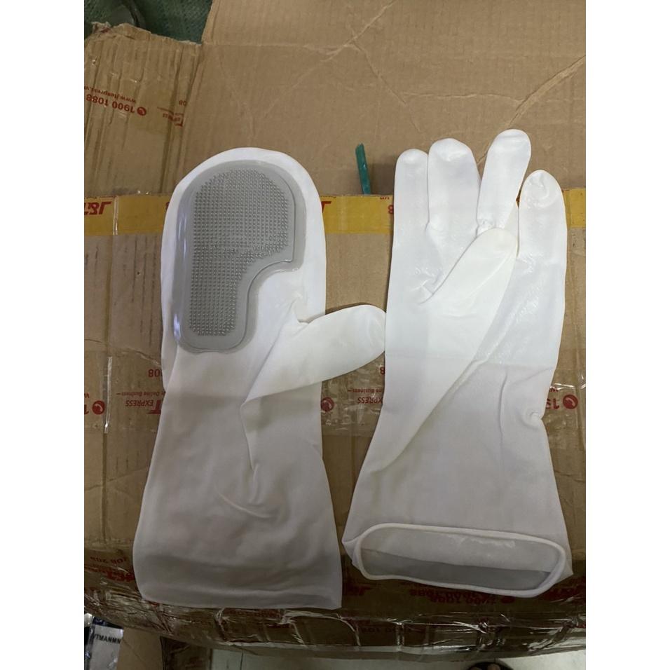 Găng Tay Rửa Chén Silicon Tạo Bọt - Không Hại Da Tay