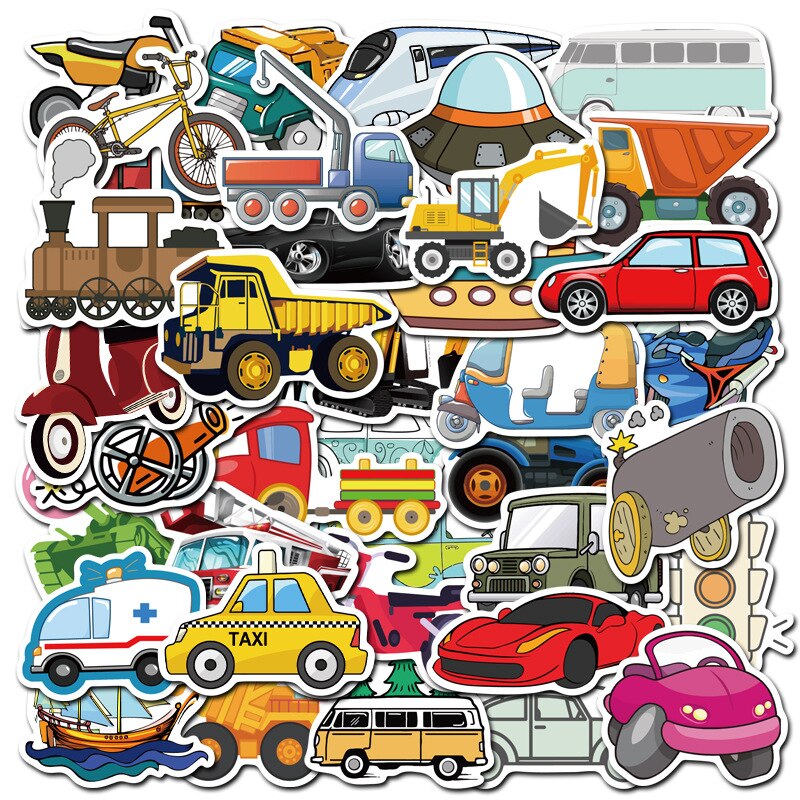 Set 30 Sticker Transport
