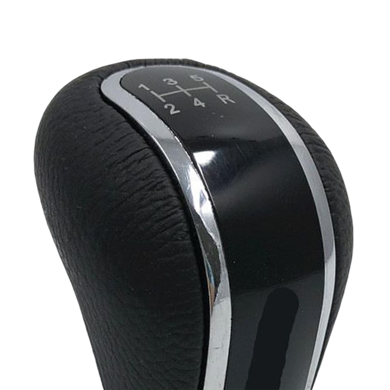 5 Speed Manual Gear Knob Accessories PU Leather Lever er Head Fit for Cars