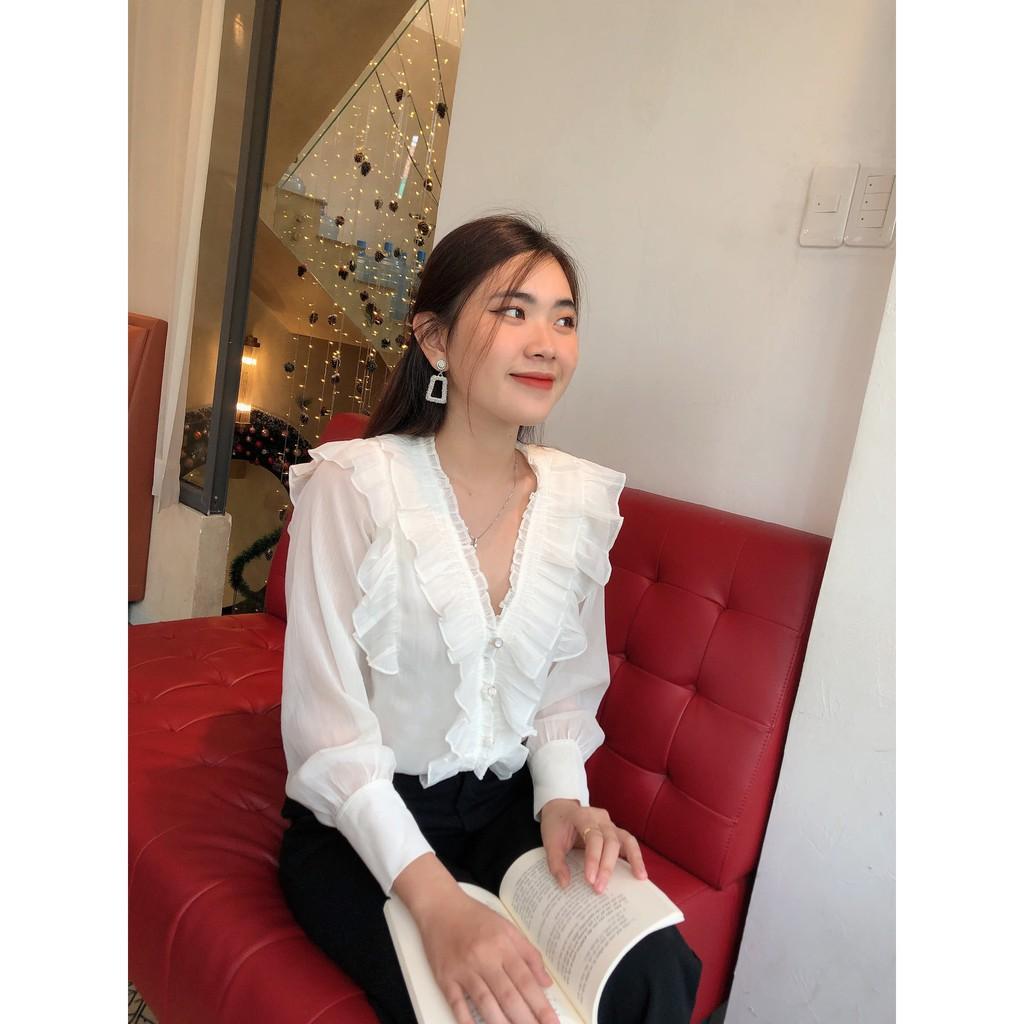 Sơmi kiểu màu trắng