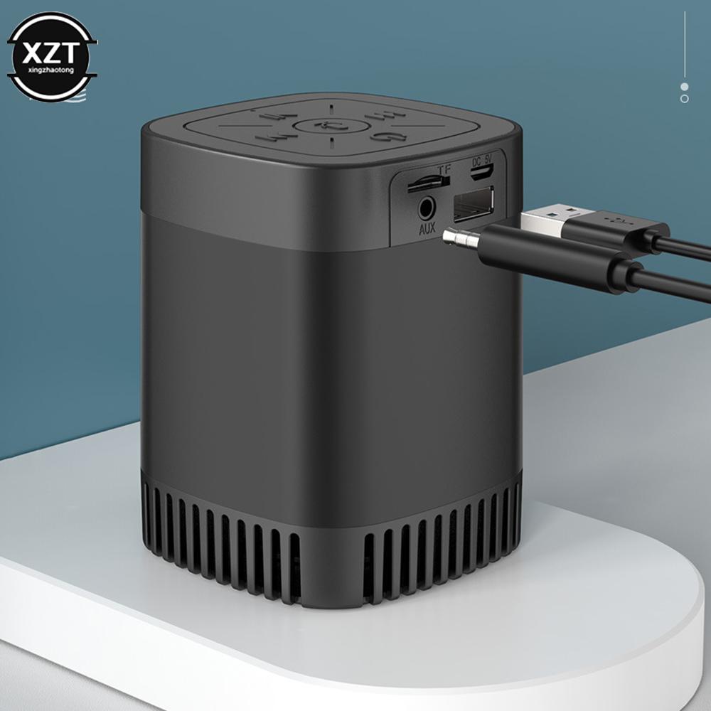 Loa tương thích Bluetooth không dây màu đen với thẻ điều khiển giọng nói nhân tạo thông minh AI