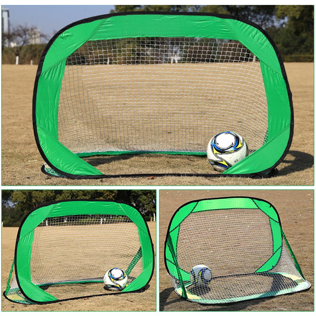 Green Color Folding Portable Football Gate Net Goal Soccer Practice Kit