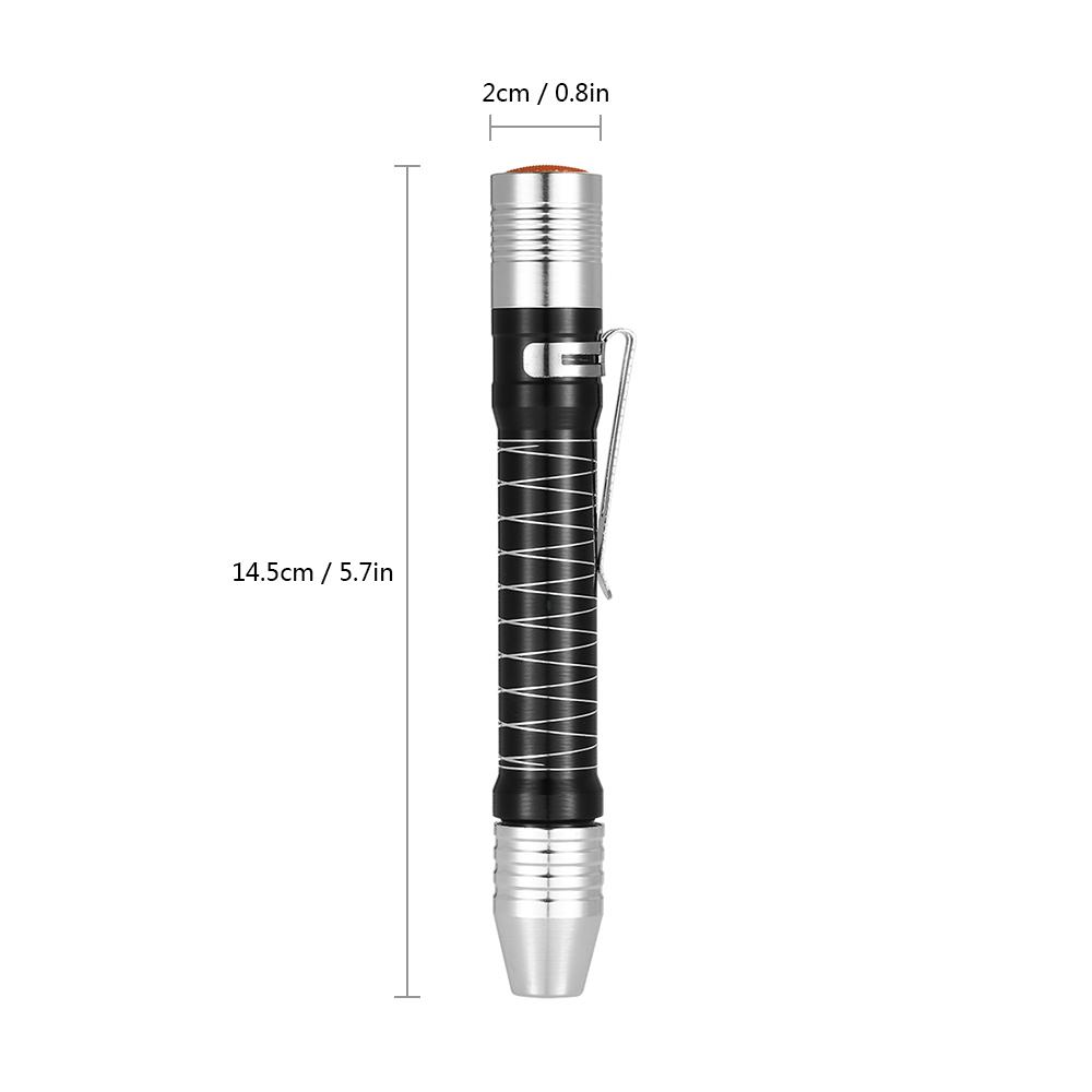 Đèn pin bút chiều dài 5,7 inch độ sáng 100 lumen,bằng Hợp kim nhôm, thiết kế nhỏ gọn