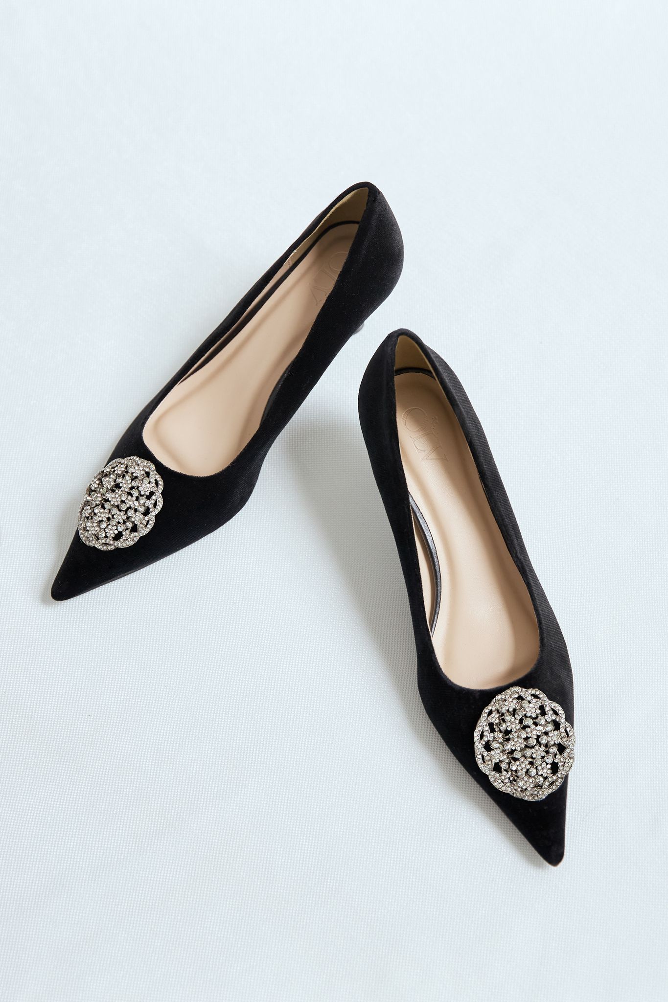 OLV - Giày Point Toe Pumps in Black