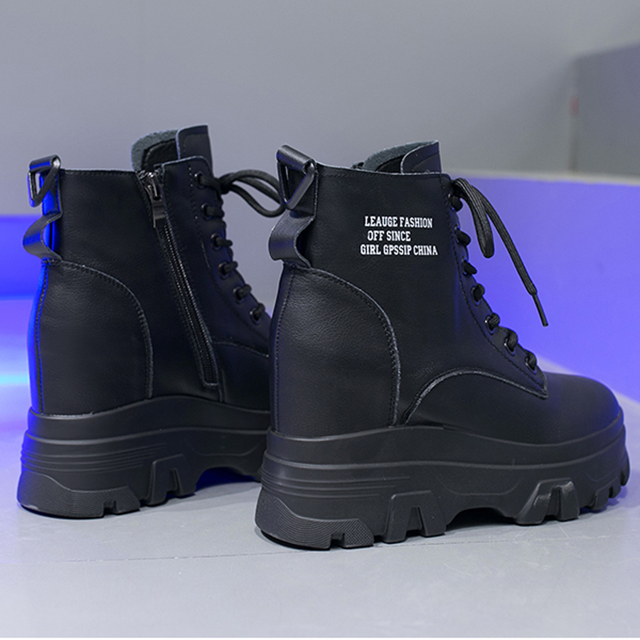 Giày Boot MT kéo khóa 8CM PB396