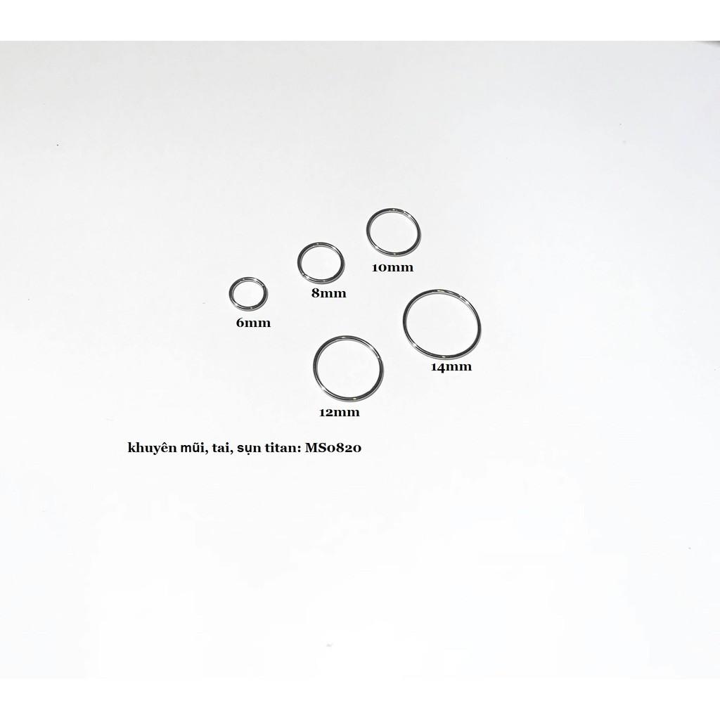 KHUYÊN MŨI VÒNG/ TAI/ SỤN TAI/ TITAN CAO CẤP MS 1325