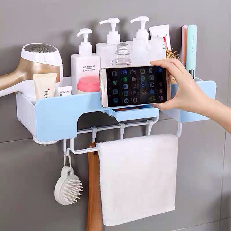 Kệ để đồ nhà tắm đa năng có giá để điện thoại
