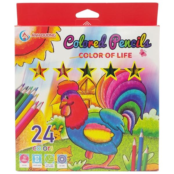 Hộp 24 Bút Chì Màu Color Of Life - Ánh Dương PC24M