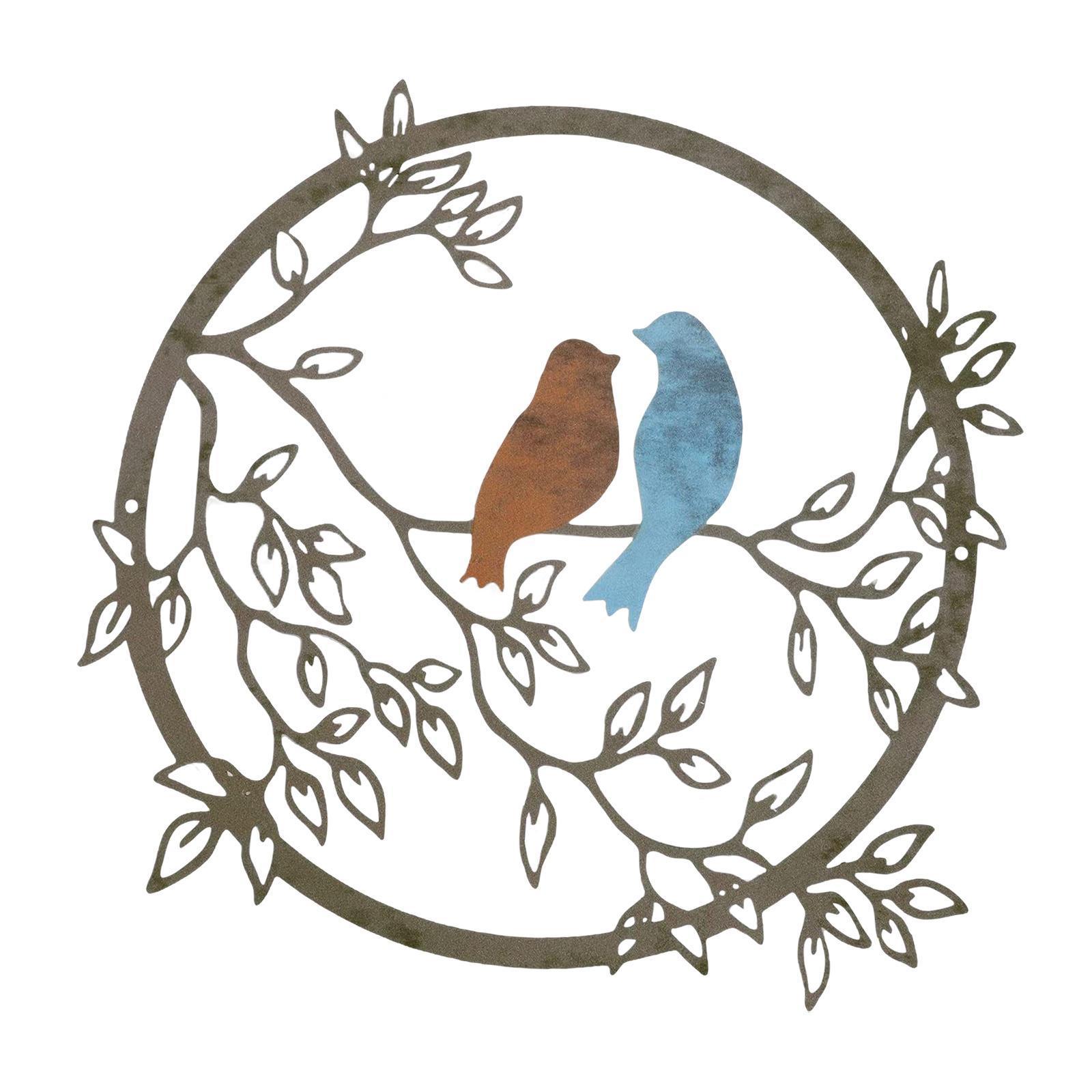 Decorative Bird Wall Silhouette Iron Metal Wall Art for Party Home Decor