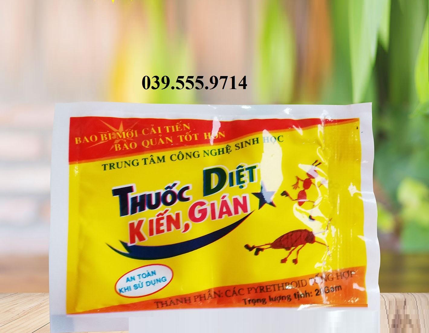 10 gói thuốc diệt kiến, thuốc diệt gián sinh học dạng gói hiệu quả ngay khi sử dụng
