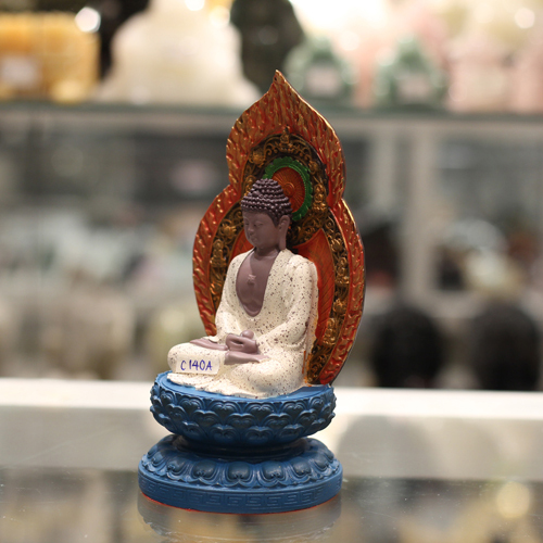 Tượng Phật tổ thích ca ngồi trên đế sen C140A