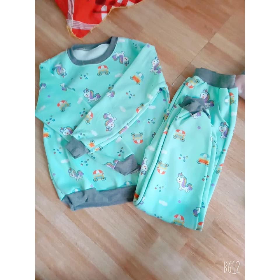 Bộ nỉ bông nữ siêu kute hàng VNXK