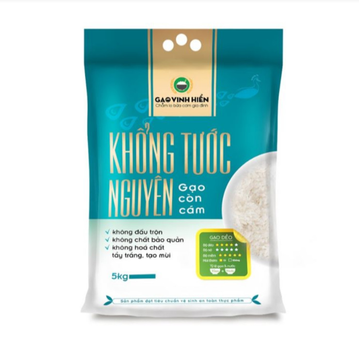 Đặc sản Tiền Giang - Gạo hương lài sữa Khổng Tước Nguyên (5Kg) - OCOP 4 SAO