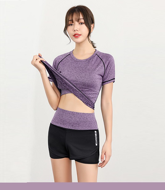 Bộ Đồ Tập Gym Nữ Trẻ Trung 2 Món - Set Quần Áo Tập GYM YOGA Nữ - TÍM - L