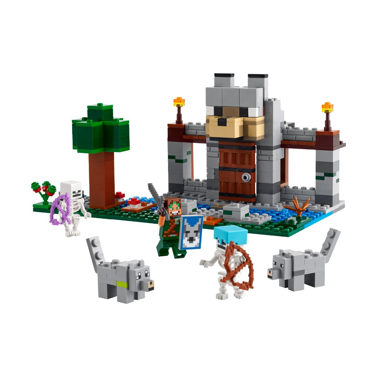 LEGO MINECRAFT 21261 Đồ Chơi Lắp Ráp Tòa Thành Sói (312 chi tiết)