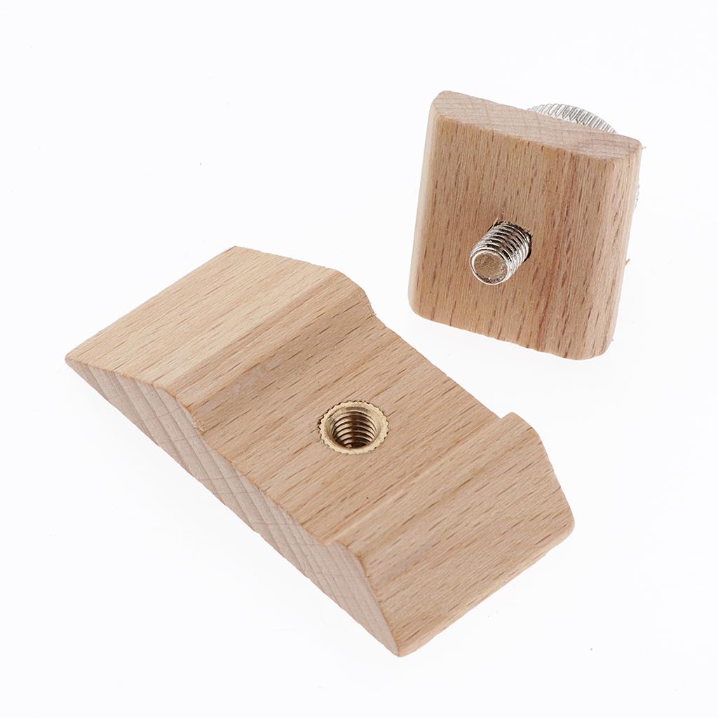 Wooden Sandpaper Block Leather Polishing Tool for Belt Saddle Style 1