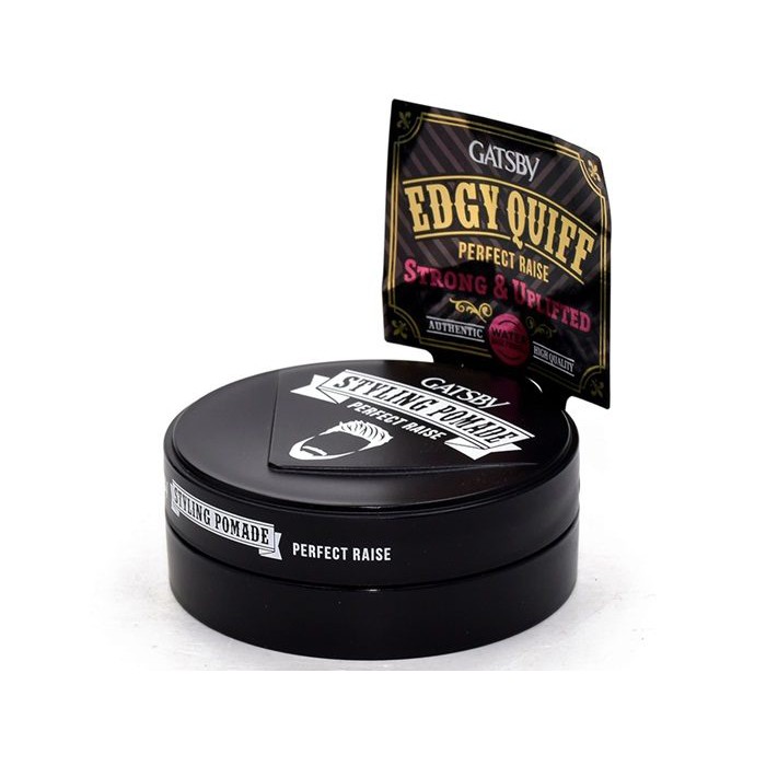 Sáp Pomade Perfect Raise Tạo Kiểu Edgy Quiff và Giữ Độ Phồng Tóc + Tặng Reuzel Grooming Tonic - Chính hãng - GATSBY STYLING POMADE 75G