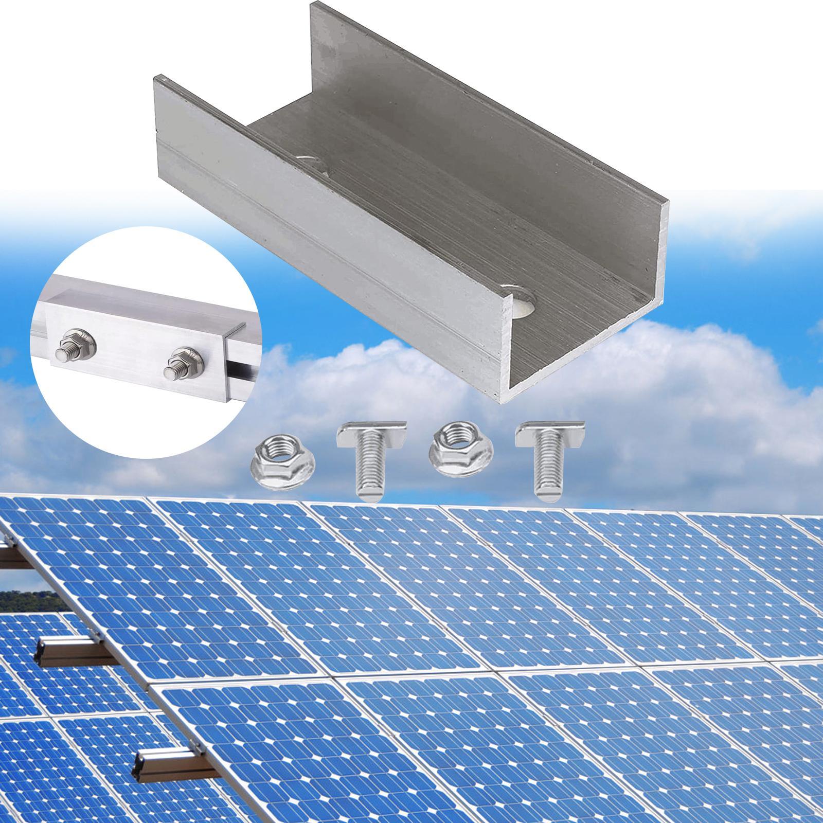 Solar  C Profile Connector Pv Solar Module Mounting