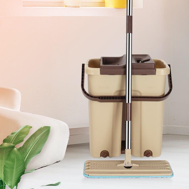 Bộ cây lau nhà thông minh kèm thùng vắt 2 ngăn Inochi BH-M200