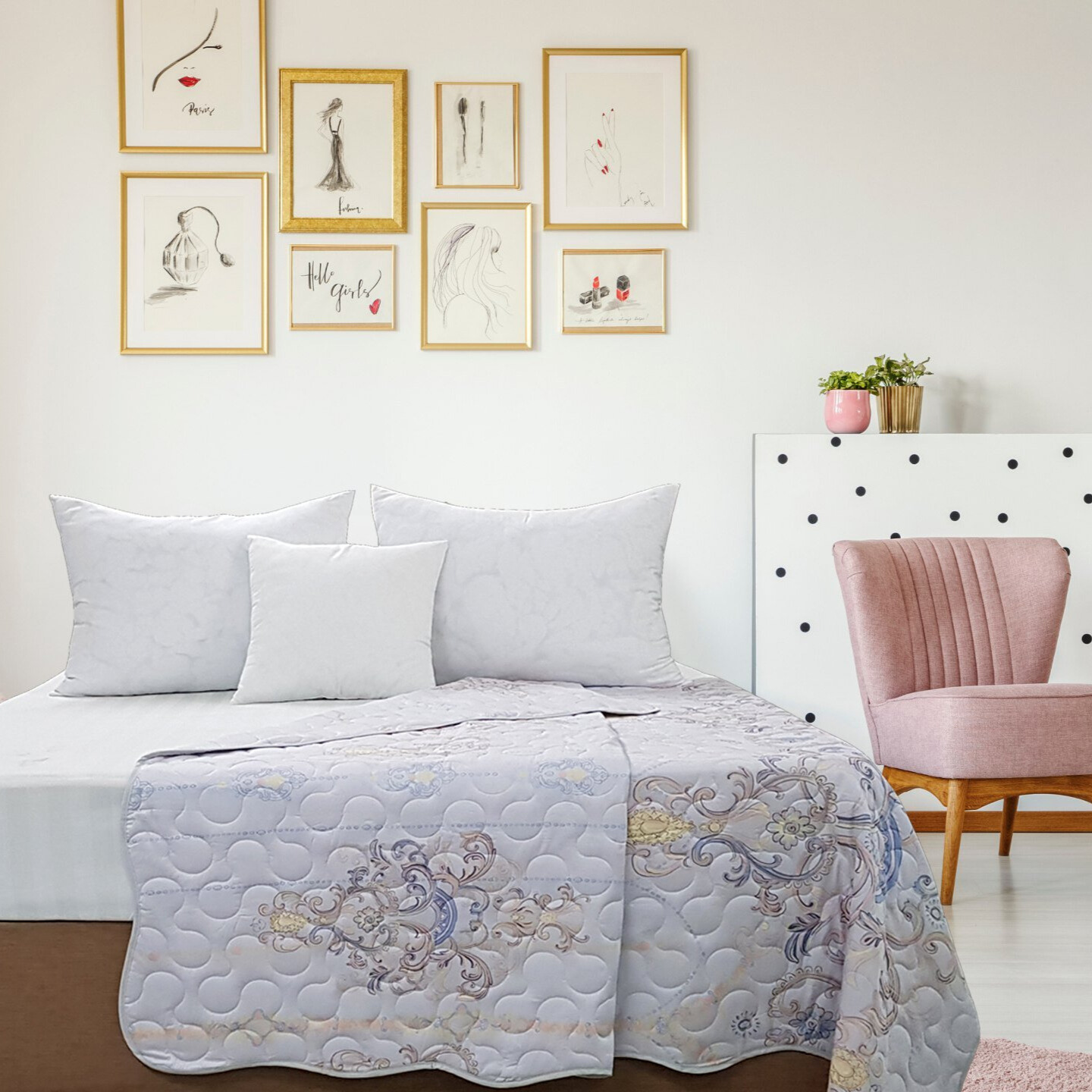 Chăn chần bông MYM chất liệu vải Tencel in hoạ tiết 160CM x 200CM