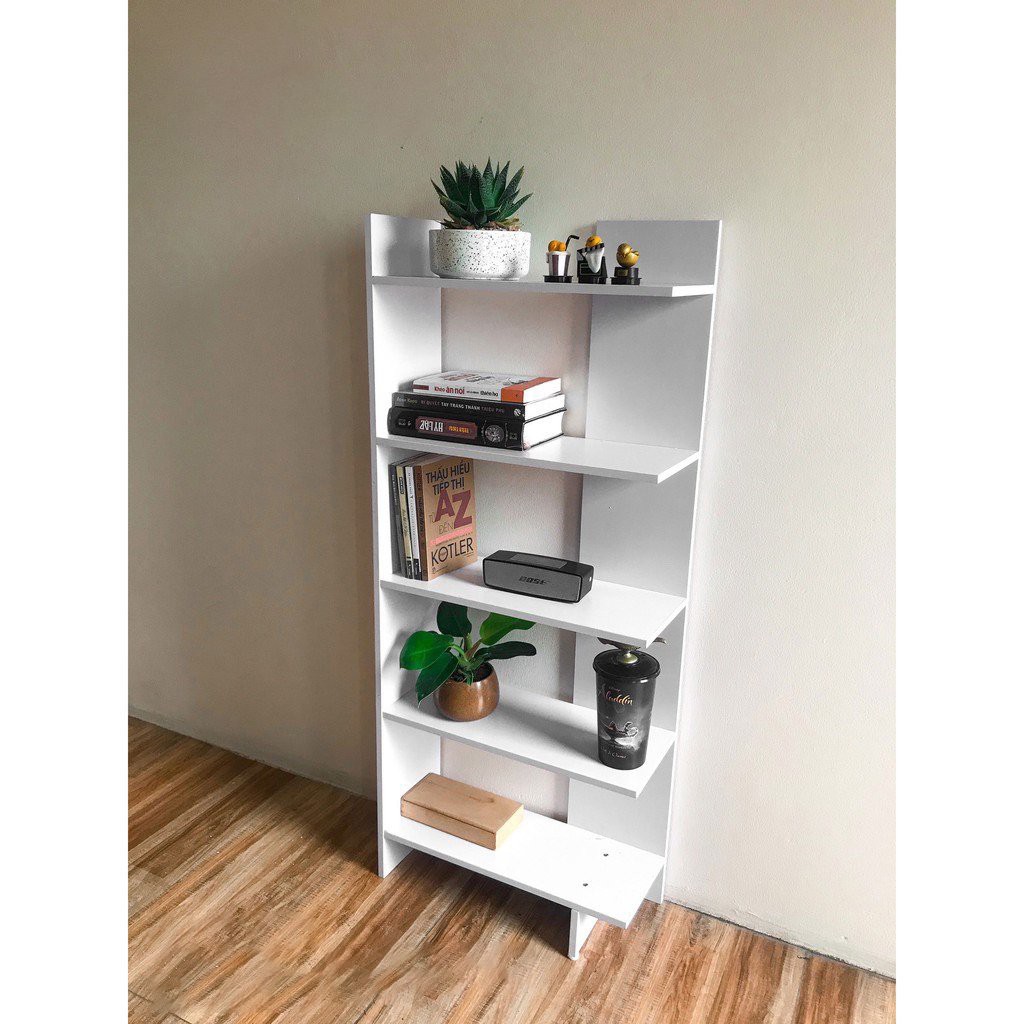Kệ Góc Tường 5 Tầng Đặt Sàn Cao Cấp, Dễ Lắp Đặt, Gỗ MDF Không Cong Vênh Thương Hiệu Gosashi-KGT5T