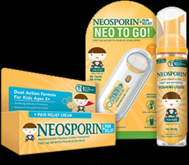 Bọt rửa vết thương dạng xịt Neosporin, không nhói rát