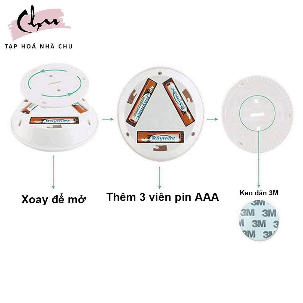 Đèn Led Mini Dán Tường Đa Năng 2 Chế Độ Ánh Sáng Kèm Điều Khiển Từ Xa Có Chức Năng Hẹn Giờ