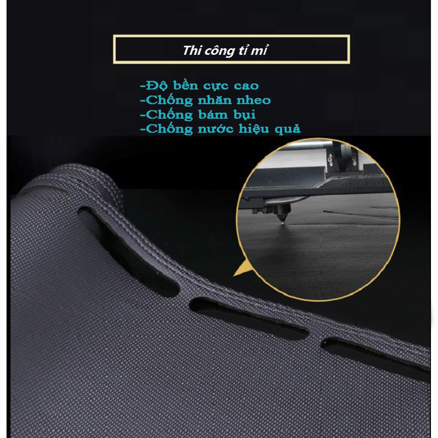 Thảm Taplo Xe Chevrolet Cruze loại da dày cao cấp 3 lớp chống trượt Da Carbon đen
