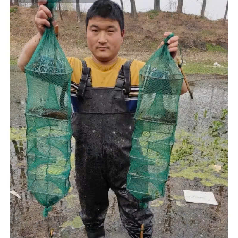 Lưới Lồng Bát Quái 6 Khung - 7 Khung, Dài 1m - 1m5, mắt 4ly Đánh Bắt Các Loại Tôm Lươn Cá Nhỏ