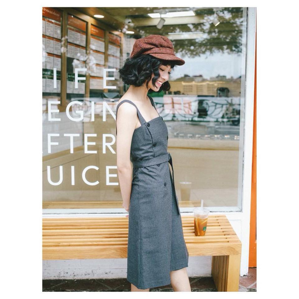 Đầm suông nữ thắt eo