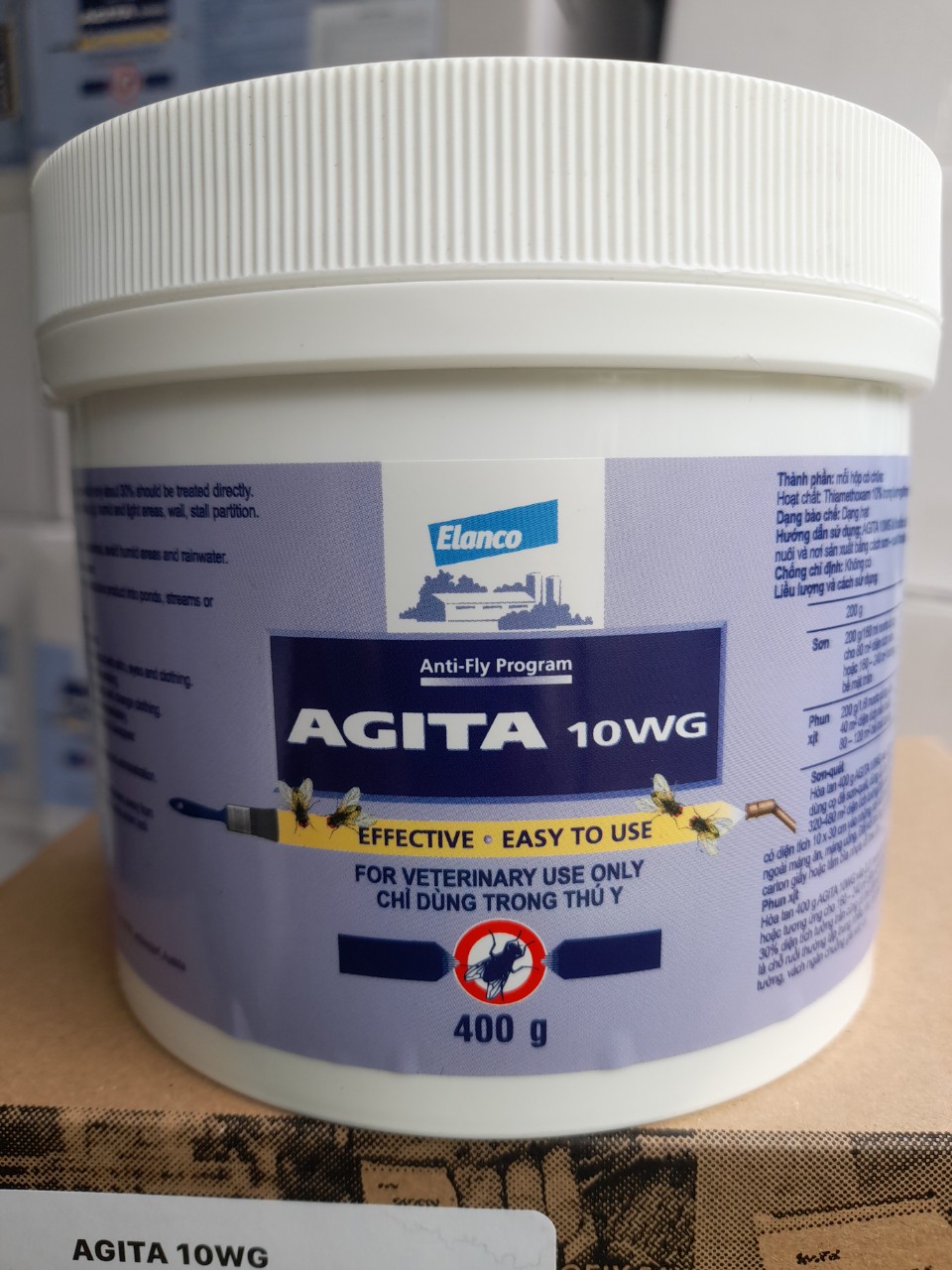 Thuốc diệt ruồi Agita 10WG cty chế biến thực phẩm và bãi rác