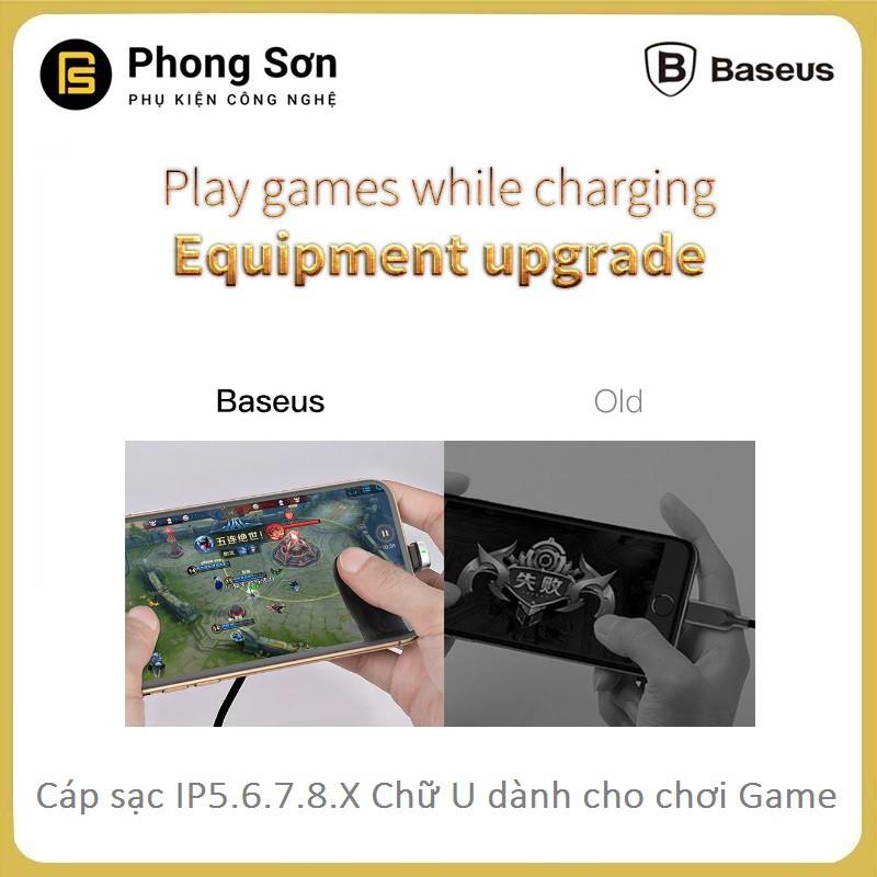 Cáp Sạc Baseus U-Shaped Có Led Báo dài 2M (200cm) - Hàng Chính Hãng