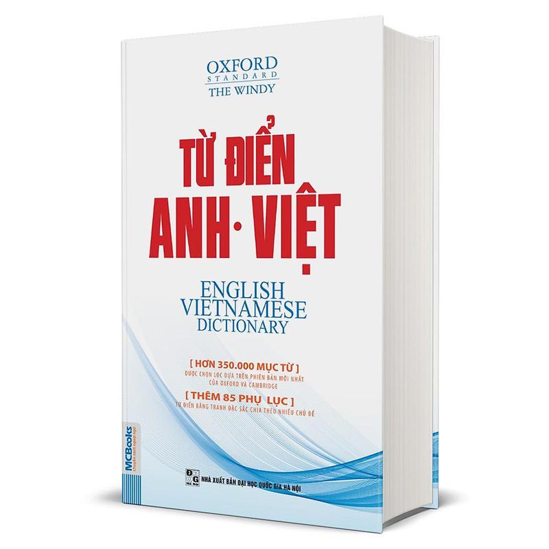 Sách - Từ Điển Anh VIệt Phiên Bản Bìa Mềm Màu Trắng - Giải Nghĩa Đầy Đủ Ví Dụ Phong Phú - MC