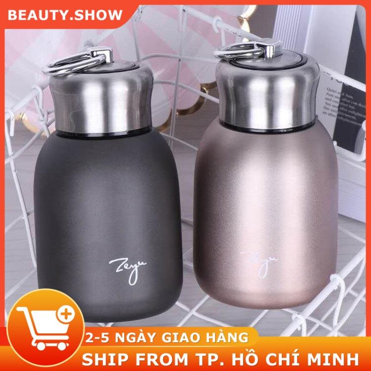 Bình Chân Không Cà Phê Mini Thời Trang Mới 300ML Bình Nước Du Lịch Cầm Tay Giữ Nhiệt Bằng Thép Không Gỉ Đáng Yêu