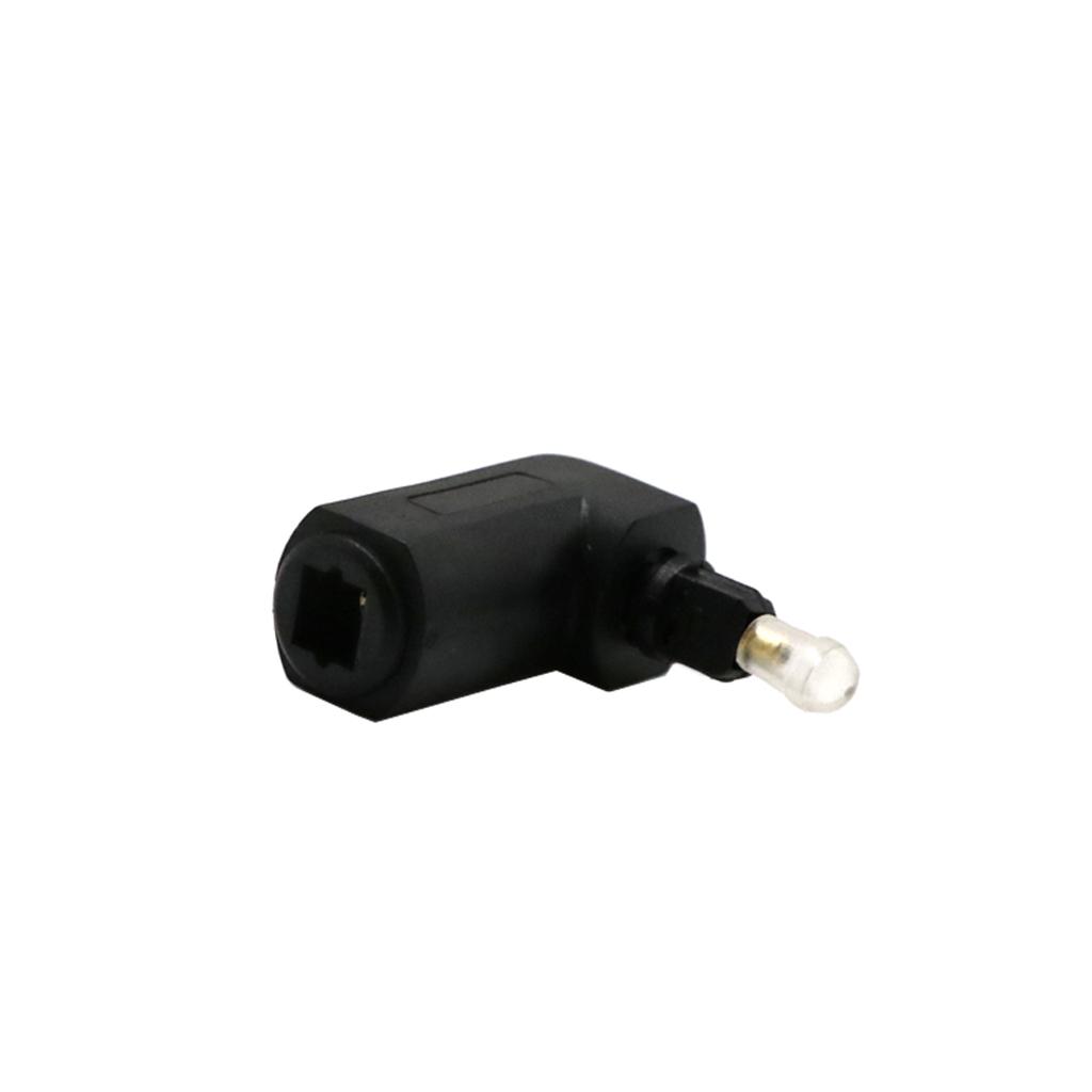 2 Pieces Toslink DIGITAL Optical AUDIO Cable COUPLER Right Angle Male/Female Adapter