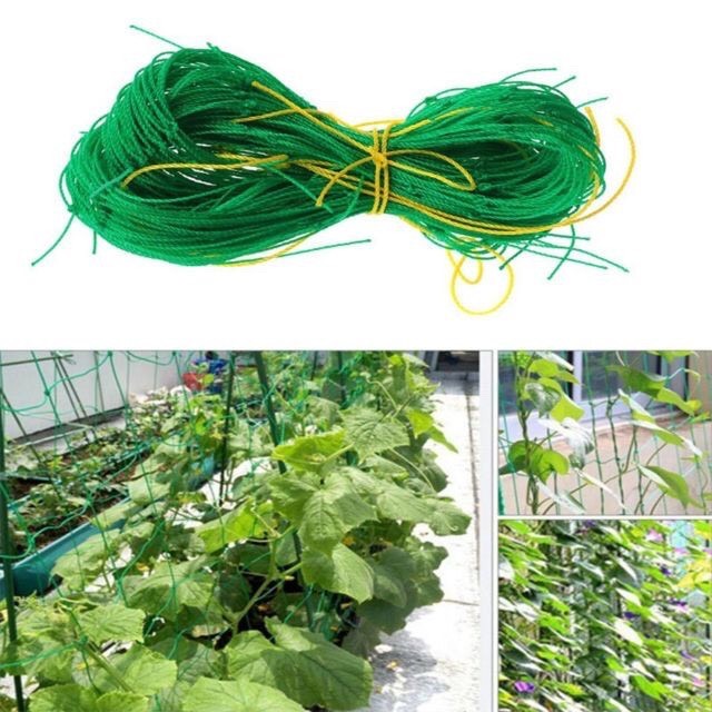 Lưới trồng cây , dây leo giàn cước màu xanh ngọc cao cấp