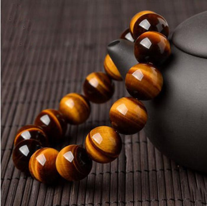 vòng tay đá mắt hổ  đủ size đá tự nhiên