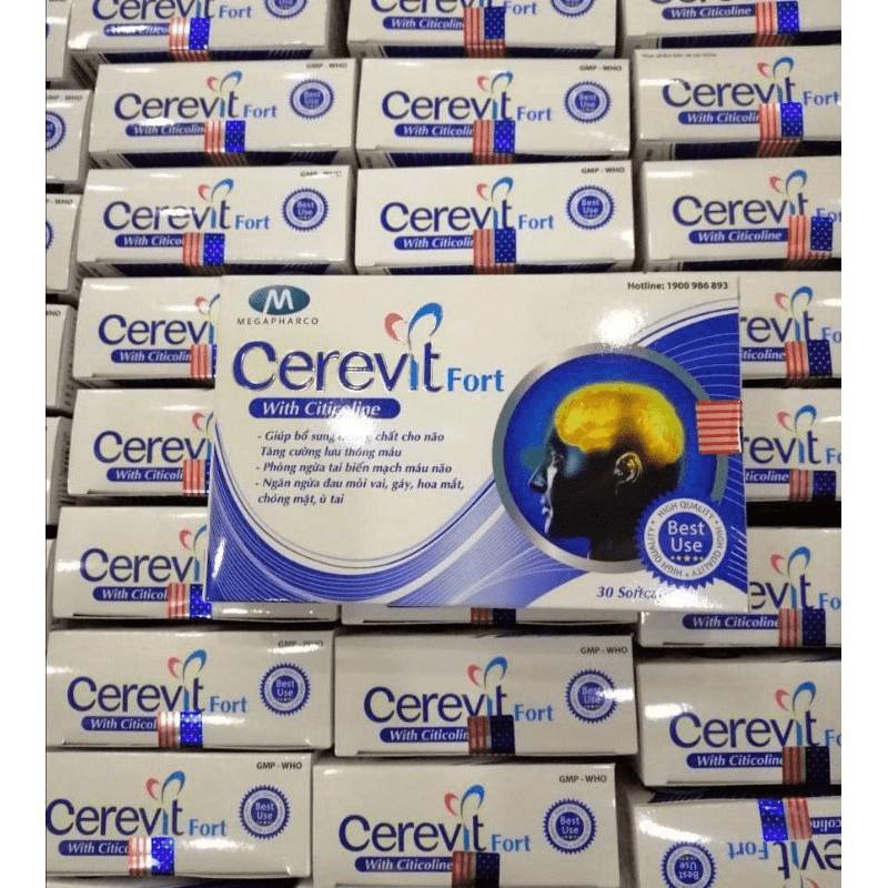 Cerevit Fort Tăng cường lưu thông máu, hoạt huyết dưỡng não