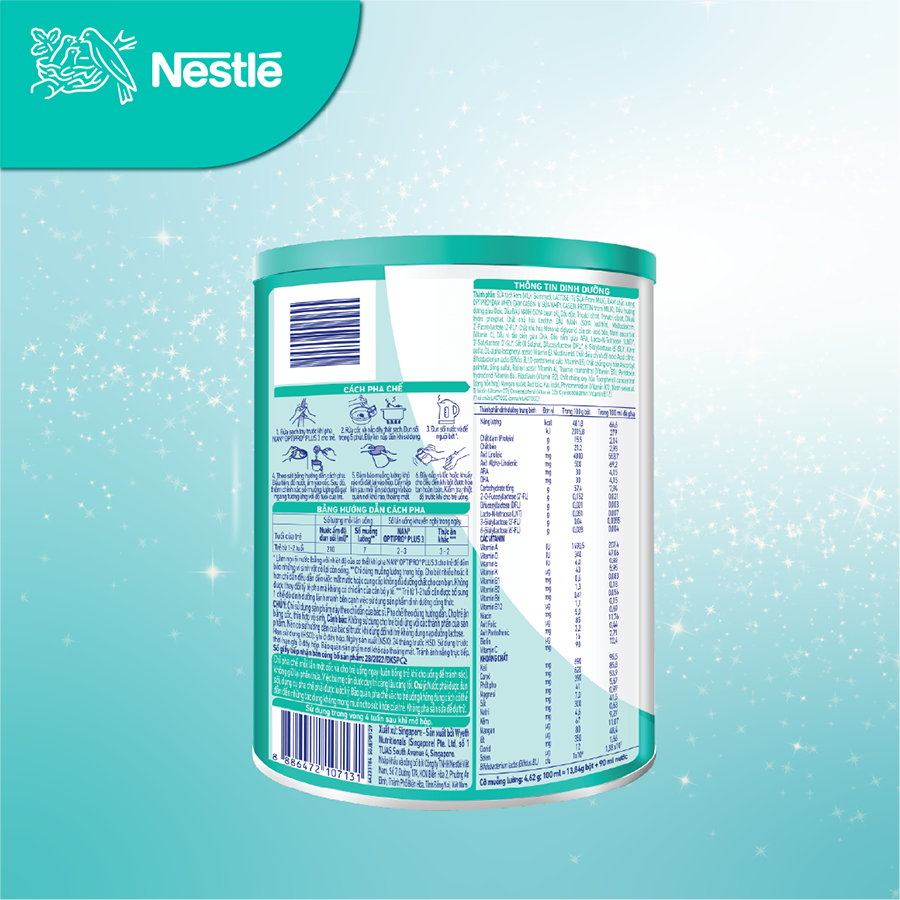 Sữa bột Nestlé NAN OPTIPRO PLUS 3 850g/lon với 5HMO