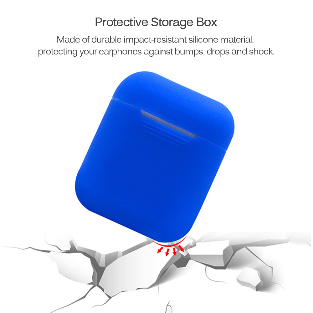 Hộp Đựng Tai Nghe Silicon Không Dây BT Tương Thích Với Apple AIRpods